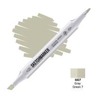 SKETCHMARKER (2 ����:������ � ������,),���� �������:Gray Green 7 (����-������ 7), �������: SM-GG07