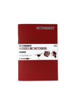 Скетчбук SKETCHMARKER MARKER LINE 160г/м.кв 148х210мм 16л мягкая обложка цв. вишня