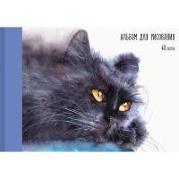 Альбомы для рисования 40л. Склейка. Обл.: мел. картон, матов. ламин. Бум. оф.110г/м2. Уп./гофр. Коти