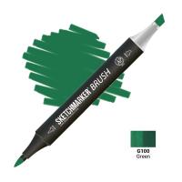 Маркер SKETCHMARKER Brush двухсторонний на спирт.основе Зеленый