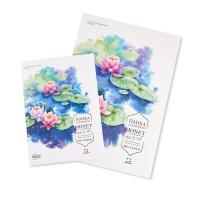 Папка для акварели Малевичъ Monet, 100% хлопок, 300 г/м, Fin, А3, 10л