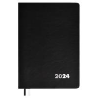 Еженедельник датированный 2024 ESCALADA, А5+, 80 л., арт. / 15 ФЛОТТЕР ЧЁРНЫЙ (кожзам: 157х225 мм, м