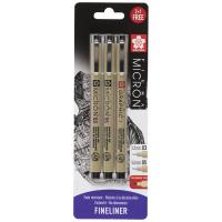    Pigma Micron 3 (0.35 0.45 +  Pigma Graphic 1)