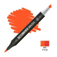 Маркер SKETCHMARKER Brush двухсторонний на спирт.основе Оранжевый