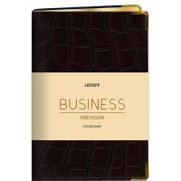 Ежедневник А6. Недатир. 152л. (BUSINESS PREMIUM) Иск.кожа с порол. Мет.угол.,цв.форз.,бум.тонир.70г/