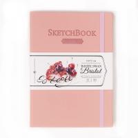 Скетчбук Малевичъ для графики и маркеров Bristol Touch, розовый, 180 г/м, А5 см, 50л