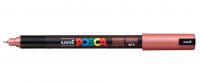 Маркер POSCA PC-1MR, красный металлик, 0.7 мм, игольчатый наконечник(номер цвета М15)