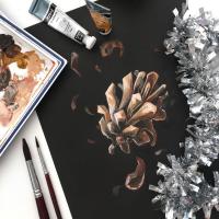 ������ ������ ��� ����� ������ GrafArt black ��������, 150 �/�, �4, 100�