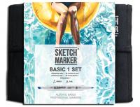 Набор маркеров SKETCHMARKER  Basic 1 set 36 - Базовые оттенки сет 1 (36 маркеров + сумка органайзер)