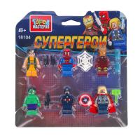 Конструктор фигурки супер герои -6 шт. Город мастеров в кор.2*144шт
