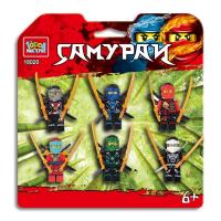 Конструктор фигурки самураи-6 шт. Город мастеров в кор.2*144шт