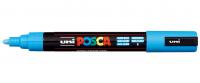 Маркер POSCA PC-5M, голубой, 1.8 - 2.5 мм, пулевидный наконечник (номерцвета 8)