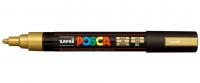 Маркер POSCA PC-5M, золотой, 1.8 - 2.5 мм, пулевидный наконечник (номерцвета 25)