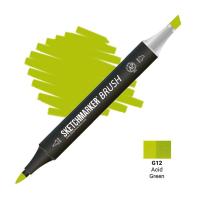 Маркер SKETCHMARKER Brush двухсторонний на спирт.основе Ярко зелёный