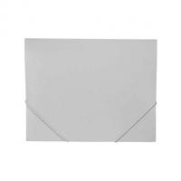 Папка Пластиковая Hatber А4ф на резинке STANDARD Серая