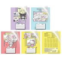 Тетрадь Hello Kitty and Friends в дополнительной ПВХ обложке, формат А5, на скрепке, 18 листов