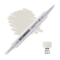 SKETCHMARKER (2 пера: долото и тонкое, 389 оттенков)(Цвет маркера: Warm Gray 8 (Теплый серый 8))