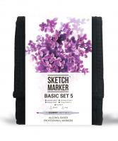 Набор маркеров SKETCHMARKER Basic 5 12шт + сумка органайзер